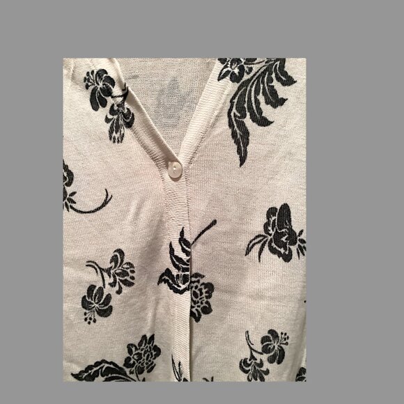 Liz Clairborne - Vintage Collection  silk knit cardigan, Size L - Picture 3 of 5